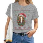 Christmas Jumper With Horse Pony For Adults And Children T-shirt Frauen