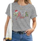 Mama Claus Family Matching Group Ugly Christmas Jumper T-shirt Frauen