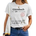 50Th Birthday Man Woman 50 Years 1973 Decorative  T-shirt Frauen