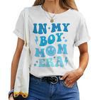 In My Boy Mom Era On Back T-shirt Frauen