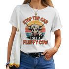 Cow Retro Highland Cow Lover Western Life Boys Girls T-shirt Frauen