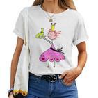 Prinzessin Küsst Den Frog Frog King Motif For Girls Gray T-shirt Frauen