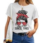 Vintage Awesome Since 1985 Woman And Girl Born 1985 Gray T-shirt Frauen