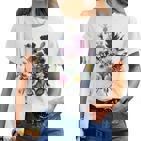 Vintage Botanische Blume Wildflower Garden Botanics T-shirt Frauen