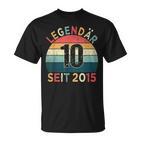 10 Geburtstag Legendär Seit 2015 Jahrgang 10 Jahre Alt T-Shirt