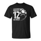 12 Geburtstag Retro Handball Spieler 12 Jahre Junge Kinder T-Shirt