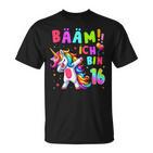 16Th Birthday Girl 16 Years Dancing Unicorn T-Shirt