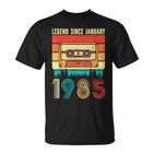 40 Years Old Legend Since January 1985 40Th Birthday T-Shirt