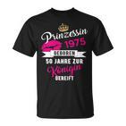 50Th Birthday Woman  1975 Princess 50 Years T-Shirt