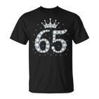 65 Crown 65 Years Old Happy 65Th Birthday Girls Ladies T-Shirt