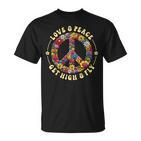 70S Flower Power Love Peace Hippie Costume T-Shirt