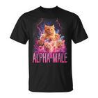 Alpha Male Lustige Kätzchen Meme Cute Cat Humorous T-Shirt