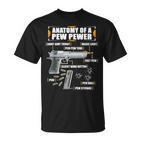 Anatomy Of A Pew Pewer Pistol 9 Mm Sports Shooting  T-Shirt