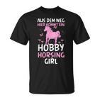 Aus Dem Weg Hobby Horsing Girl Riding Animal Women's T-Shirt