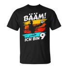 Bääm Ich Bin 9 Geburtstag Junge 9 Jahre Fussball Geschenk T-Shirt