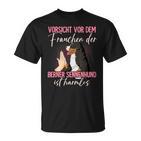 Bernese Mountain Dog Orsichtor Dem Frauchen T-Shirt