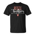 Beste Tochter Der Welt Heart T-Shirt