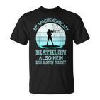 Weekend Biathlon Biathlon Fan Winter Sports Biathlon T-Shirt