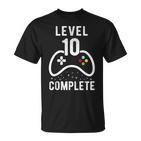 Birthday Boy 10 Years Gamer Level 10 Complete T-Shirt