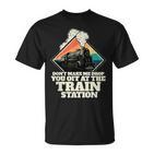 Bring Him Zum Bahnhof  Train Yellowstone T-Shirt