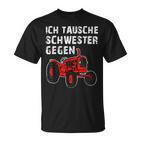 With Brother Siblings Family Tractor Stolzer Bruder T-Shirt