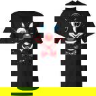 Carnival Costume Fancy Dress Costume Clown Confetti With-Neck T-Shirt