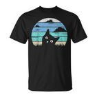 Cat Women's Meow Cat Motif  T-Shirt