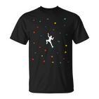 Climbing And Bouldering In The Climbing Hall T-Shirt