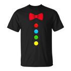 Clown Costume With Bow Tie For Carnival Fancy Dress Clown Costume T-Shirt