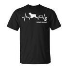 Cocker Spaniel Heartbeat Pulse Dog Ecg Dog Lovers S T-Shirt