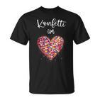 Confetti In The Heart Kölle Alaaf Red Carnival Fashing T-Shirt