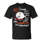 Die Legende Wird 40 Jahre 40S Birthday T-Shirt