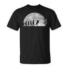 Discgolf Evolution Moon Throwing Disc Golf Disc T-Shirt