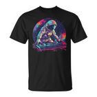 Dj Astronaut Space Galaxy Techno Rave Edm House Music Planet T-Shirt