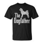 The Dogfather Akita Inu Dog Silhouette  T-Shirt