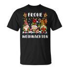 Drei Zwerge Passende Familie Frohe Weihnachten T-Shirt