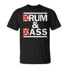 Drum & Bass Rum & Ass Rave Party Edm Dj House Music T-Shirt