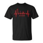 Essen Skyline Heartbeat Ruhrpott Fan Heart Love Essen T-Shirt