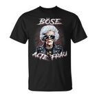 Evil Old Woman Women's Motorcycle Sarcasm T-Shirt