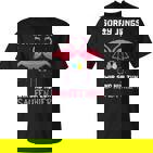 Flamingo Sorry Jungs Wir Sind Nur Zum Saufen Hier Wein Party T-Shirt