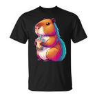 Capybara Bubble Tea Animal Lover Rodent T-Shirt