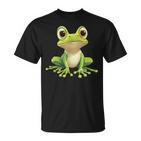 Frog With Big Eyes Frog Motif T-Shirt