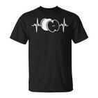 Heartbeat Ekg Apple Fruit Apple  T-Shirt