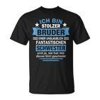 Ich Bin Stolzer Bruder Sister T-Shirt