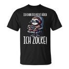 Gaming Ich Kann Dich Nicht Hören Ich Zocke Faultier T-Shirt