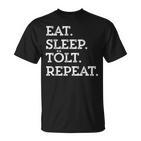 Icelandic Horse Eat Sleep Tölt Icelandic Birthday Pony Graphic T-Shirt