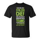 Ich Bin Stolzer Chef  Boss  Chef T-Shirt