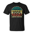 January 1995 30 Years 30Th Birthday Man Woman T-Shirt