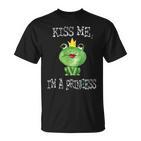 Kiss Me I'm A Princess Frog T-Shirt