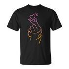 Korean Heart Finger K-Pop Heart Hand Sign T-Shirt